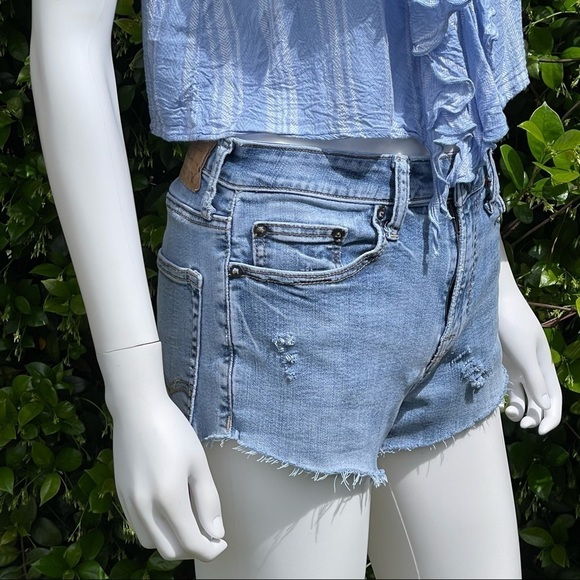 💋CUSTOM American Eagle Outfitters Cut Off Distressed Denim Shorts - Picture 5 of 15